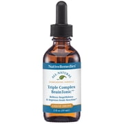 NativeRemedies Triple Complex Brain Tonic - Natural Homeopathic Formula Relieves Forgetfulness, Mental Fatigue and Problems Concentrating - Supports Brain Function, Memory and Alertness - 59 mL