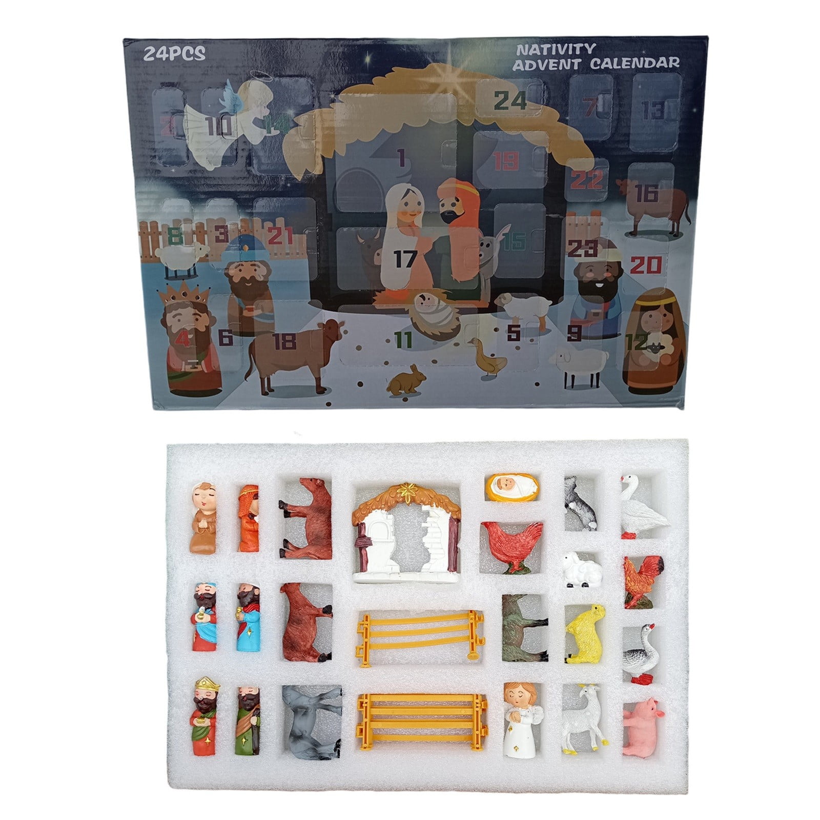 Nativity Advent Calendar 2024 Of Christmas Nativity Scene Set, Nativity