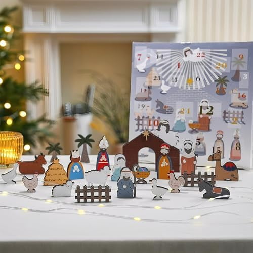 Nativity Advent Calendar 2025 Nativity Scene Set for Kids -Christmas ...
