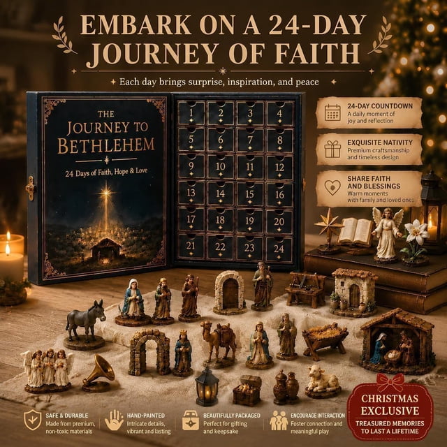 Nativity Advent Calendar 2026,3D Journey to Bethlehem Advent Calendar ...