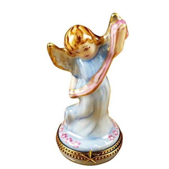 Nativity Angel for Holiday Decor Limoges Box Porcelain Figurine