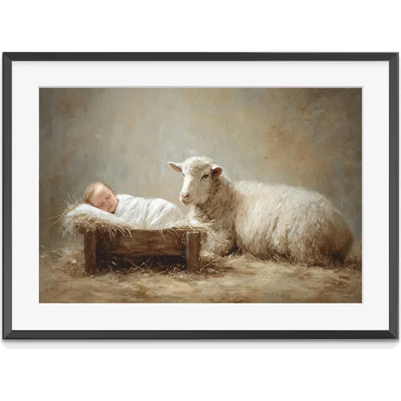 Nativity Christian Wall Art Christian Nativity Christmas Wall Art, Matte Canvas Stretched, Posters for Room Bedroom Living Room Bathroom Wall Decor, Posters & Art Prints, Gift.