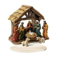thumbnail image 1 of Nativity Christmas Ornaments, 2D Nativity Scene Christmas Ornaments with Base, Religious Decor Festive Sign for Desk Shelf Windowsill Mantel Table Home, 1 of 6