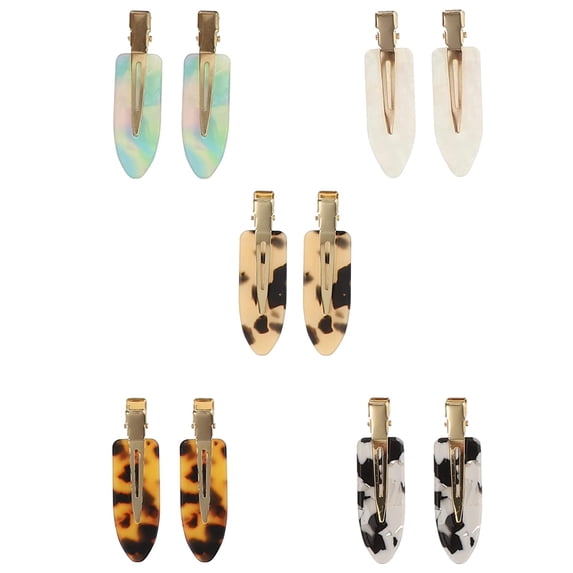 Nativity Decor 10pcs No bend Hair Clips Leopard Pattern No Crease Hairpins Hair Styling Duck Bill Clips Bangs Hair Clips No Dent Alligator Hair Barrettes for Makeup Hairdressing Metal Snaps