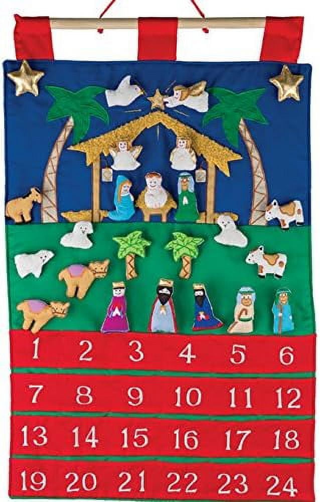 Nativity Fabric Advent Calendar (Countdown To Christmas)