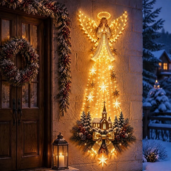 Nativity Lighted Christmas Wall Decor, Holiday Hanging Wall Art, Built Around Detailed Saving Illuminated Accent, Ideal for Living Room Entryway Fireplace in Christmas Gathering Spaces
