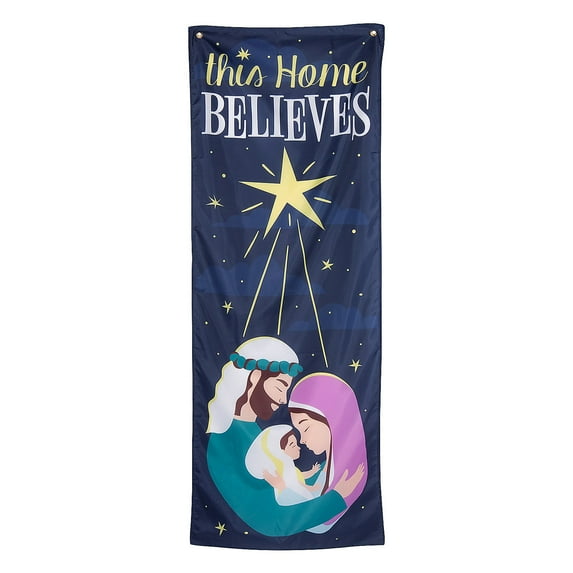 Nativity Outdoor Vertical Bunting, Home Decor, Christmas, 1 Pieces