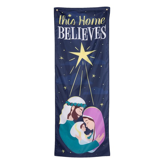 Nativity Outdoor Vertical Bunting, Home Decor, Christmas, 1 Pieces