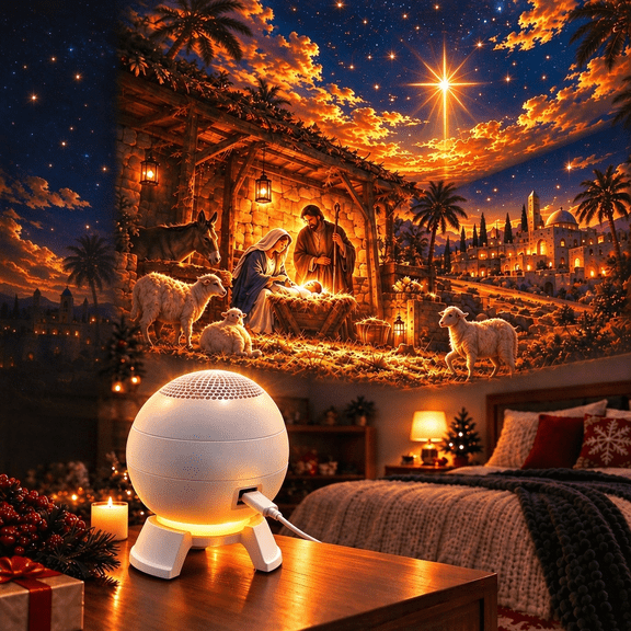 Nativity Projection Light, Christmas Manger Scene Projector, Wall Ceiling Projector Lamp, Religious Christmas Decor, Faith Gift for Family Bedroom Holiday Decoration