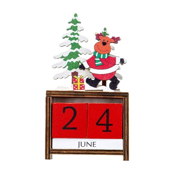 Nativity Scene 24 Days Countdown Wooden Block Calendar Christmas Advent Calendar