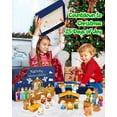 thumbnail image 1 of Nativity Scene Advent Calendar Set 25 Piece Christmas Story Playset for Kids Toddlers Family Tradition Holiday Activity, 1 of 6