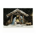 thumbnail image 1 of Nativity Scene Banner 59.06x35.43 Inch Christmas Manger Religious Christian Background for Indoor Outdoor Christmas Decorations Wall Decor Holiday Celebration, 1 of 2