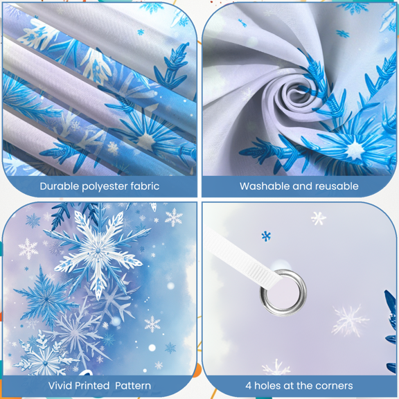 Nativity Scene Banner Religious Christmas Decoration Star of Bethlehem Backdrop for Holiday Display Church Event Festive Decoration