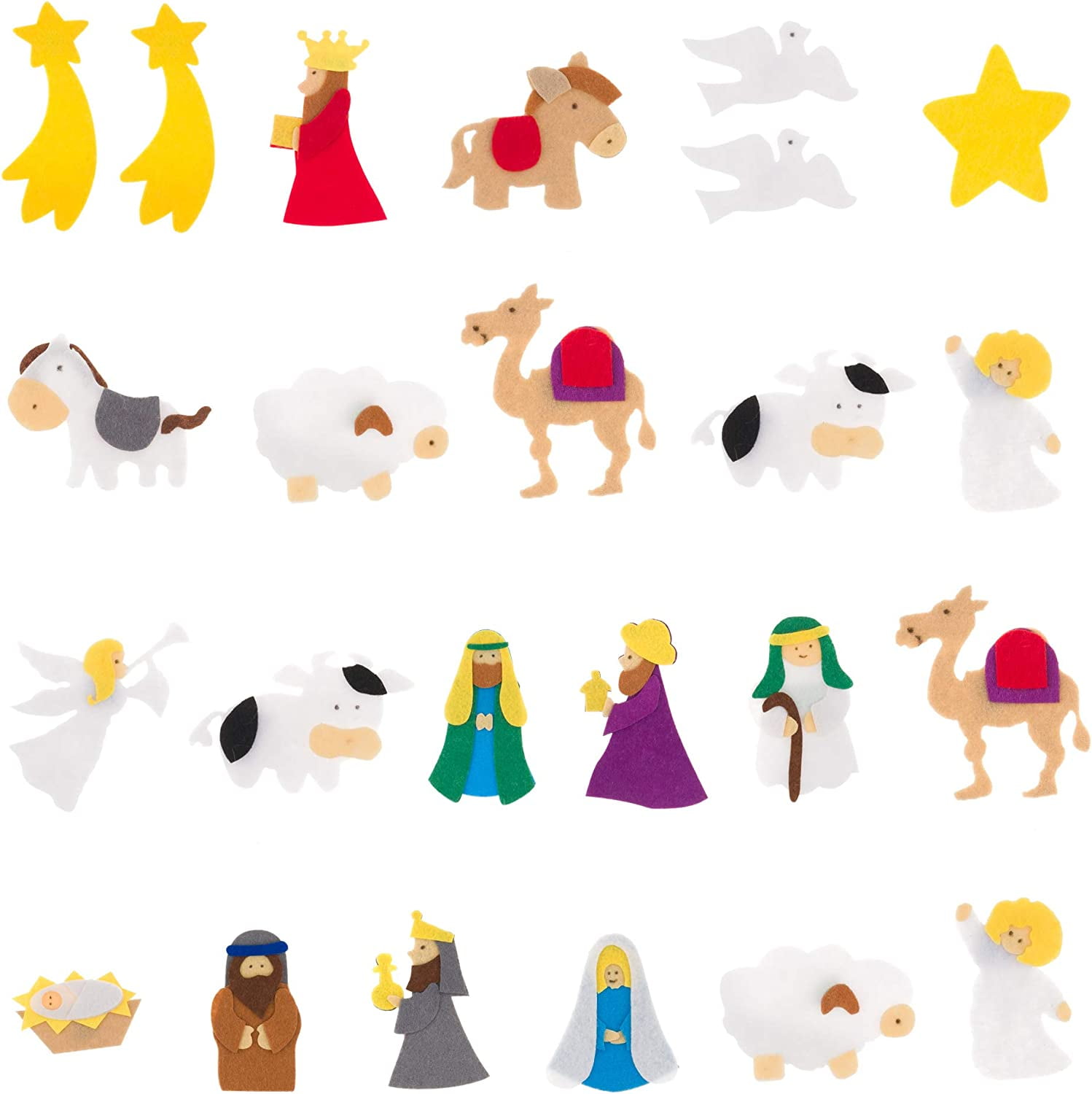 Nativity Scene Characters For Christmas Advent Calendar For Kids