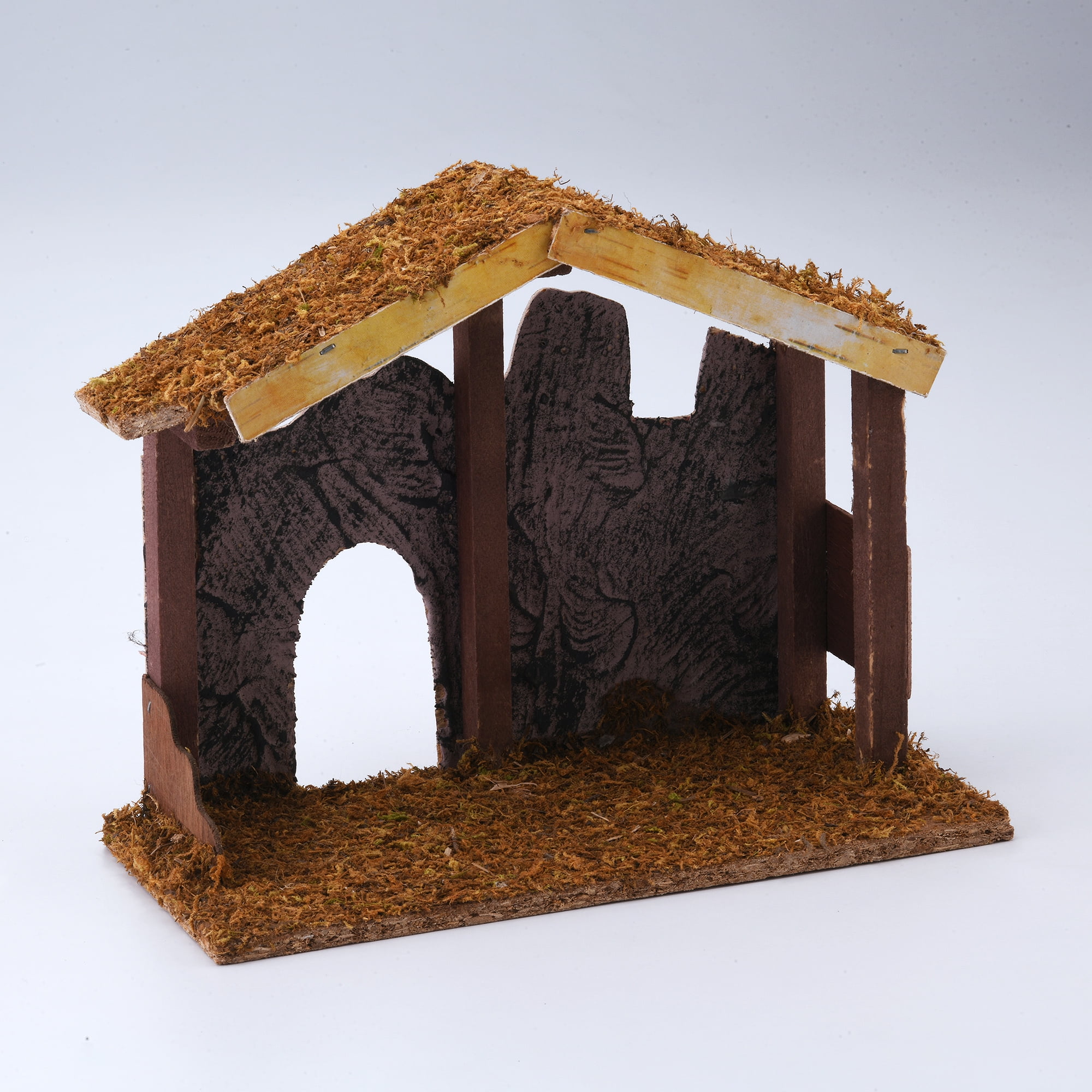 Nativity Scene Creche with Moss, 8", by Holiday Time