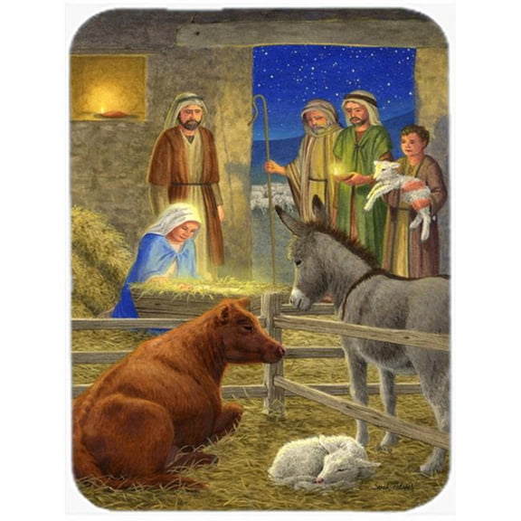 Nativity Scene Glass Cutting Board- Large
