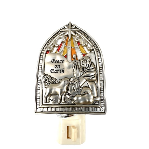 Nativity Scene Night Light Peace on Earth