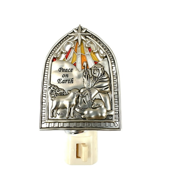 Nativity Scene Night Light Peace on Earth