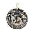 thumbnail image 1 of Nativity Scene Ornament - 3 Inch Acrylic Christmas Tree Decor with Double-Sided Print, Religious Holiday Decoration for Christian Families (), 1 of 5