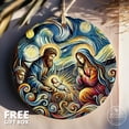 thumbnail image 1 of Nativity Scene Ornament — Christian Christmas Decor, Baby Jesus Holy Family Keepsake Gift, 1 of 6