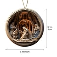 thumbnail image 1 of Nativity Scene Ornaments, Christmas Hanging Decor For Trees, Nativity Ornaments For Christmas Tree, Christmas Hanging Ornament, The Birth Of Jesus Decor, 1 of 7