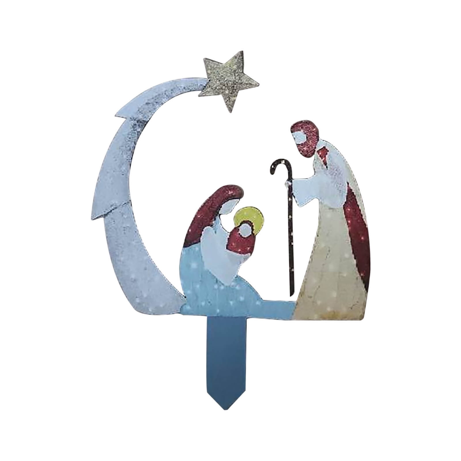 Nativity Scene Outdoor Yard Set, Weatherproof Christmas Outdoor