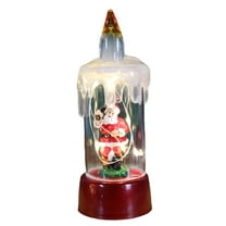 Nativity Scene Snow Globe Christmas Decorations Lantern, Glittering Lighted Plug-in, 3 AA Battery Operated & USB Powered, Nativity Scene Snow Globe Lantern for Christmas Home Decoration and Gift