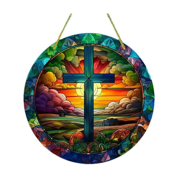 Nativity Scene Stained Glass Suncatcher Christmas Nativity Scene Window Hanging Stained Glass For Christmas Nativity Scene Suncatchers For Window Stained Glass