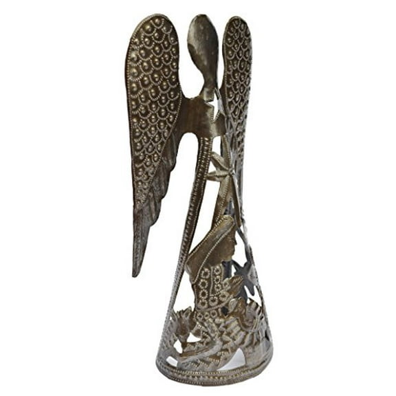 Nativity Scene, Standing Angel, Christmas Decorations, Haiti, 7 x 14.5 Inches