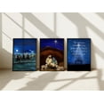 Nativity Scene Wall Art Prints, Religious Christmas Set For Traditional ...