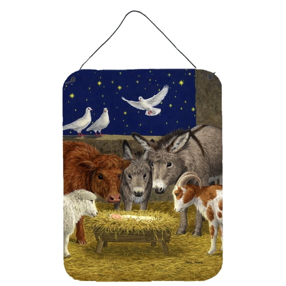 Nativity Scene with just animals Wall or Door Hanging Prints