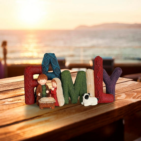 Nativity Set, Nativity Scene Indoor, Nativity Sets for Christmas Indoor, Nativity Scene Christmas Decor,Nativity Scene Indoor Table,Easter Scene Decoration Resin Ornaments Resurrection Christianity