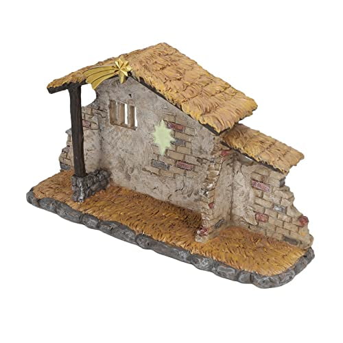 Nativity Stable, Christmas Manger Shed Statue, Nativity Creche Stables ...
