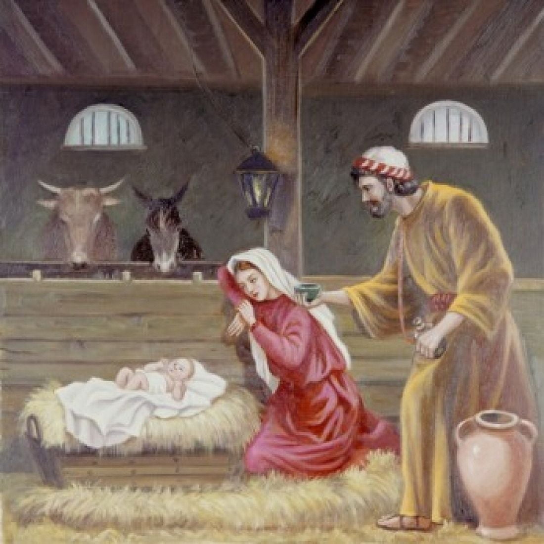 Nativity Vittorio Bianchini (1797-1880 Italian) Oil On Canvas Canvas Art - Vittorio Bianchini (24 x 36)