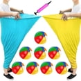 thumbnail image 1 of Natonhi 11 pcs Granny Pants Yard Game Easter Games Set, Oversized Blue & Yellow Pants With 8 Colorful Bouncy Balls & 1 Air Pump, Outdoor Tossing Games for Adults Family Easter Carnival Party, 1 of 6