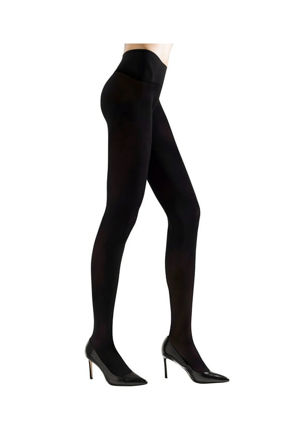 Women's 2 Pack Revolutionary Opaque Control Top Tights - Womens - Female, Medium/Large, Black
