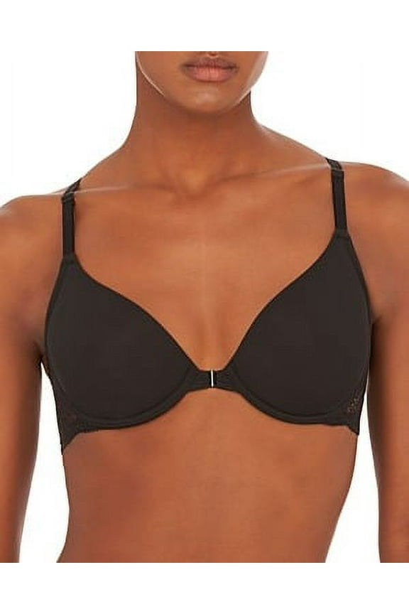 BLACK Lush Front Close Contour Underwire Bra, US 34B, UK 34B NWOT