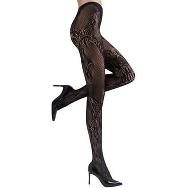 Natori Women's Feather Lace Nylon Net Tights - Womens - Female