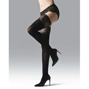 Natori Feathers Opaque Thigh High Stocking - Womens - Female