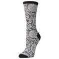thumbnail image 1 of Natori Fields of Chi Cotton Blend Crew Socks - Womens - Female, 9-11, Black, 1 of 3