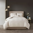 thumbnail image 1 of Natori N  Shandong Black 3 Piece Cotton Yarn Dyed Duvet Cover Set, 1 of 5