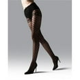 thumbnail image 1 of Natori NTS04567-00001-XL Scroll Sheer Tights for Womens, Black - Extra Large, 1 of 2
