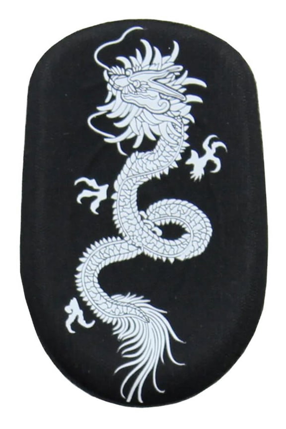 Dragon Print Heel Cushion (One Size, Black)