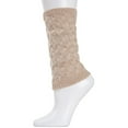 thumbnail image 1 of Natori Natori Entwined Lattice Wool-Blend Boot Toppers - Womens - Female, One Size, Oatmeal, 1 of 6