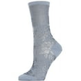 thumbnail image 1 of Natori Natori Floral Fields Women's Sheer Crew Socks - Womens - Female, One Size, Denim, 1 of 2