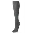 thumbnail image 1 of Natori Natori Medallion Knit Wool Blend Knee Socks - Womens - Female, 9-11, Charcoal, 1 of 3