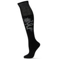thumbnail image 1 of Natori Natori Textured Cuff Dragon Over The Knee Socks - Womens - Female, One Size, Black, 1 of 2