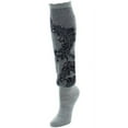 thumbnail image 1 of Natori Natori Women's Feather Lace Wool-blend Knee Socks - Womens - Female, 9-11, Medium Gray Heather, 1 of 4