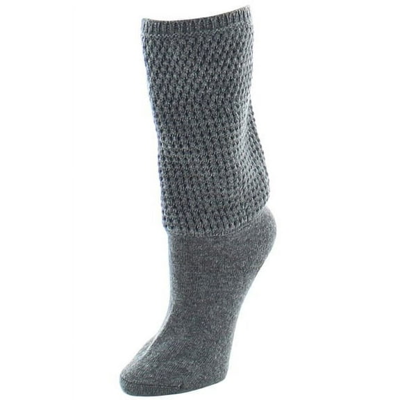 Natori Natori Women's Wool-Blend Boot Topper Socks - Womens - Female, 9-11, Medium Gray Heather