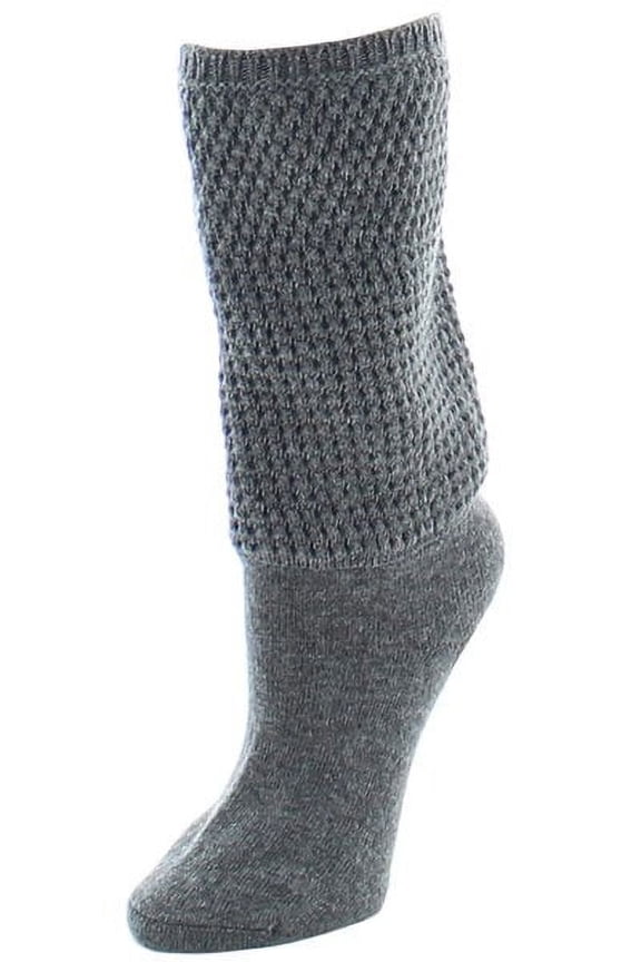 Women's Wool-Blend Boot Topper Socks - Womens - Female, 9-11, Medium Gray Heather